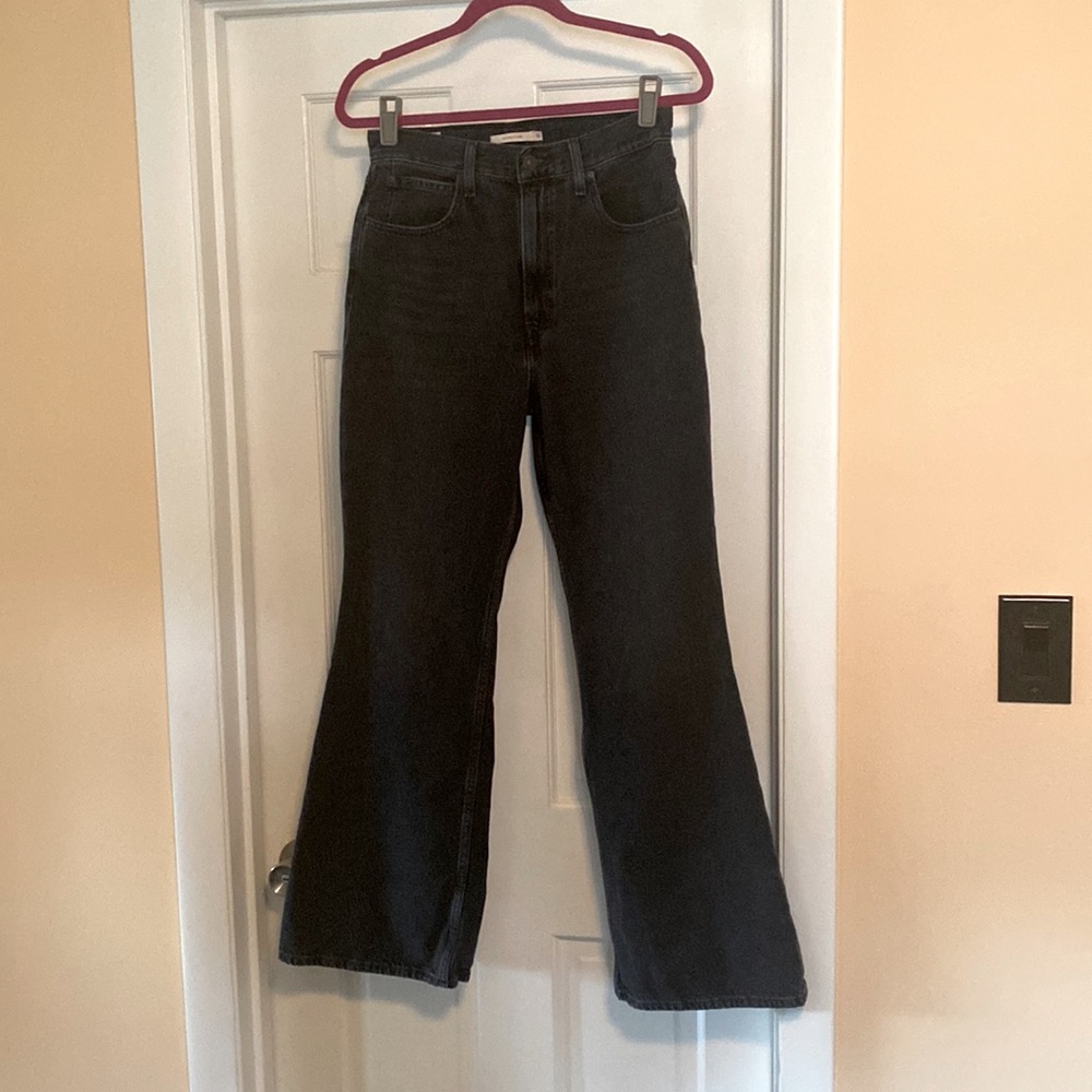 Levi’s 70’s High Flare Black women’s jeans 30x30